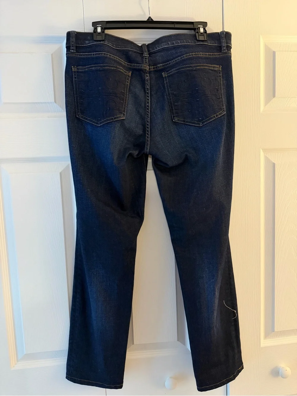 Tory Burch Dark Blue Women's Straight-Leg Jeans